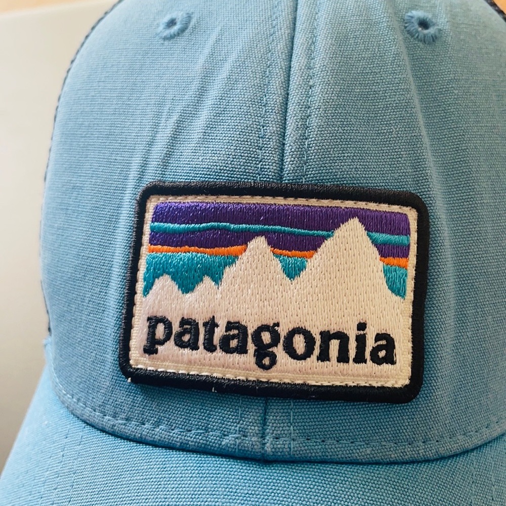 Patagonia Vintage mesh SnapBack trucker blue hat